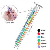 Six Color Pen With Roller stamp